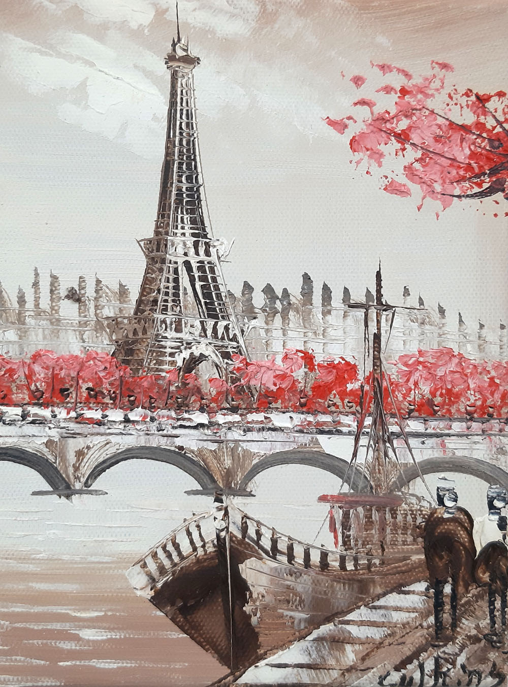 Peinture de Paris/13cm x 18cm /PA0003-13-18