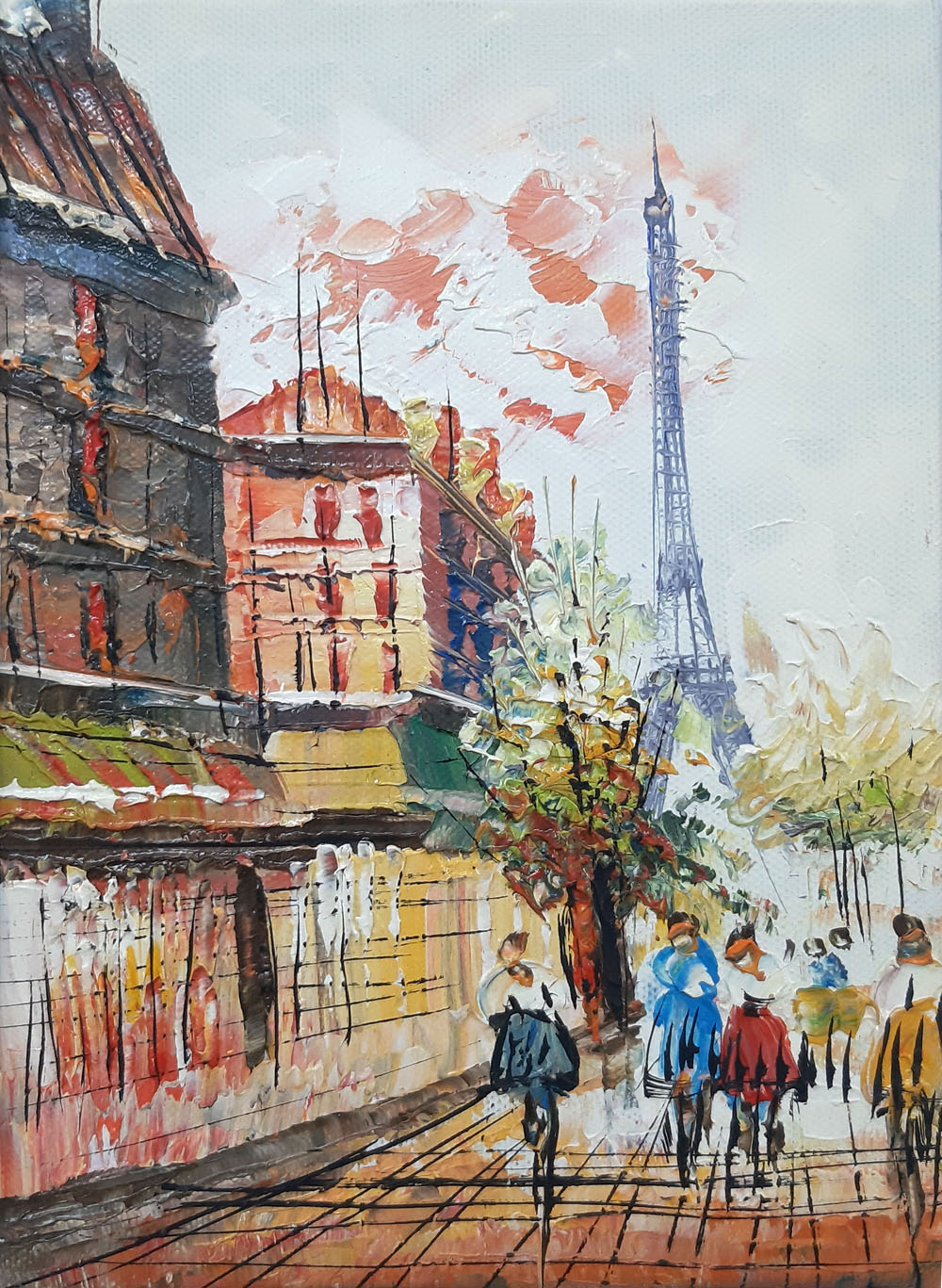 Peinture de Paris/13cm x 18cm /PA0005-13-18