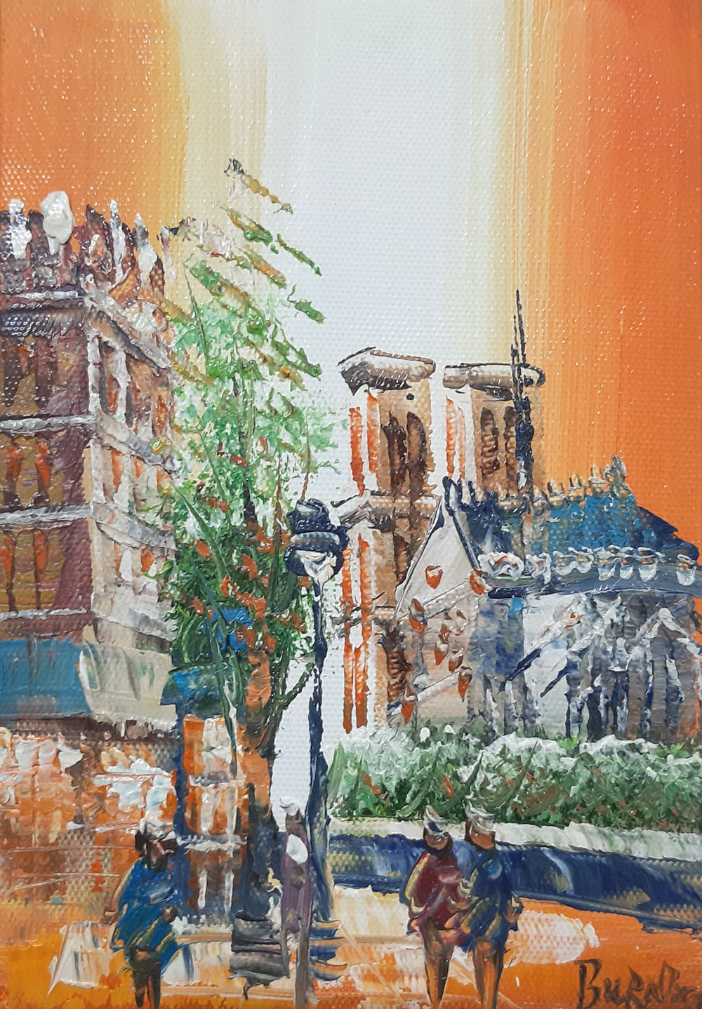 Peinture de Paris/13cm x 18cm /PA0007-13-18