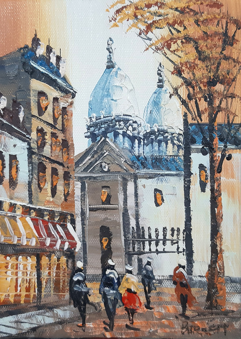 Peinture de Paris/13cm x 18cm /PA0008-13-18