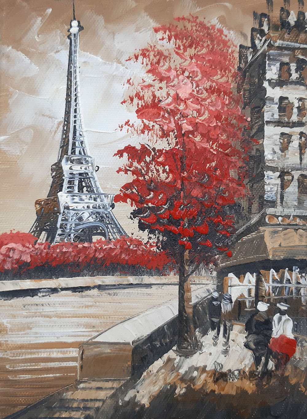 Peinture de Paris/13cm x 18cm /PA0009-13-18