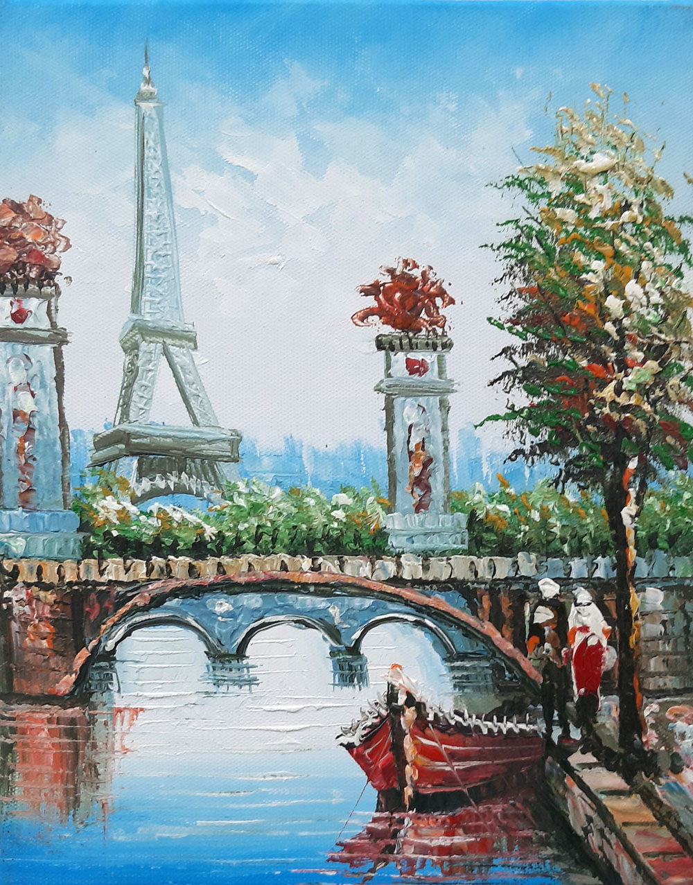 Peinture de Paris/20cm x 25cm /PA0012-13-18