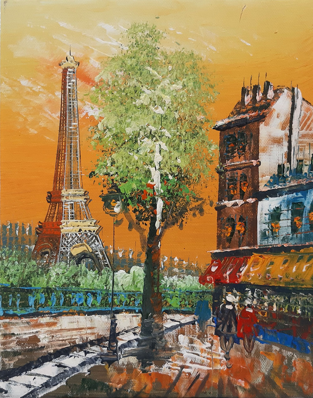 Peinture de Paris/20cm x 25cm /PA0014-13-18