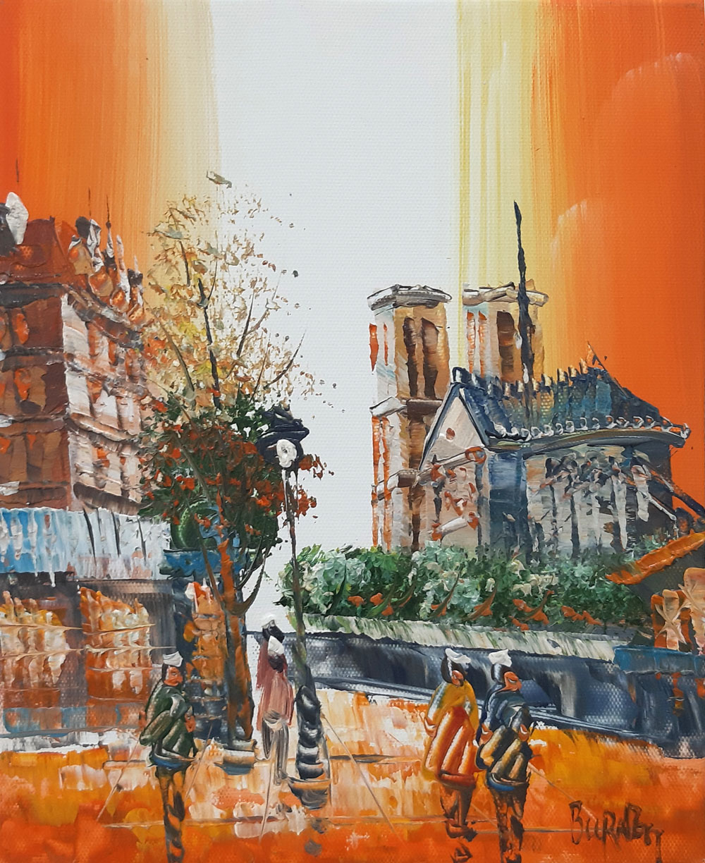 Peinture de Paris/20cm x 25cm /PA0015-13-18