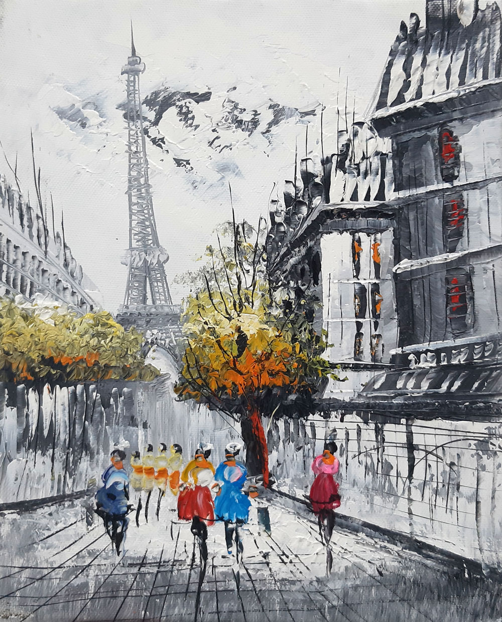 Peinture de Paris/20cm x 25cm /PA0016-13-18