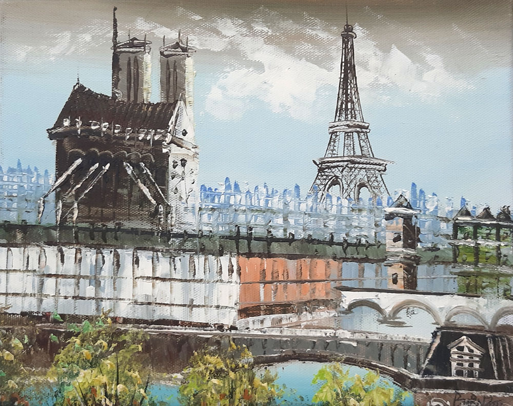 Peinture de Paris/20cm x 25cm /PA0018-13-18