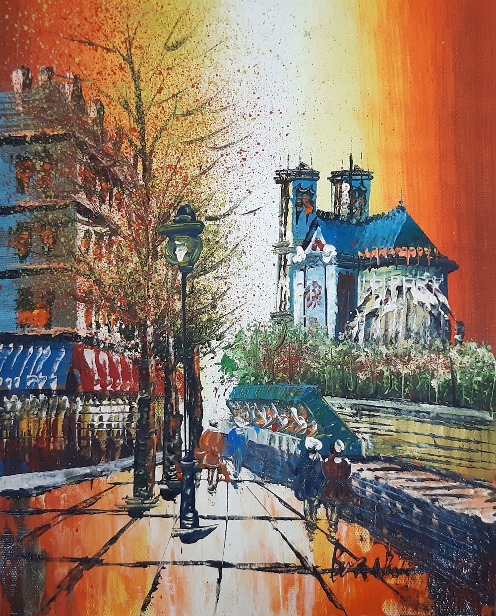 Peinture de Paris/13cm x 18cm /PA0034-13-18