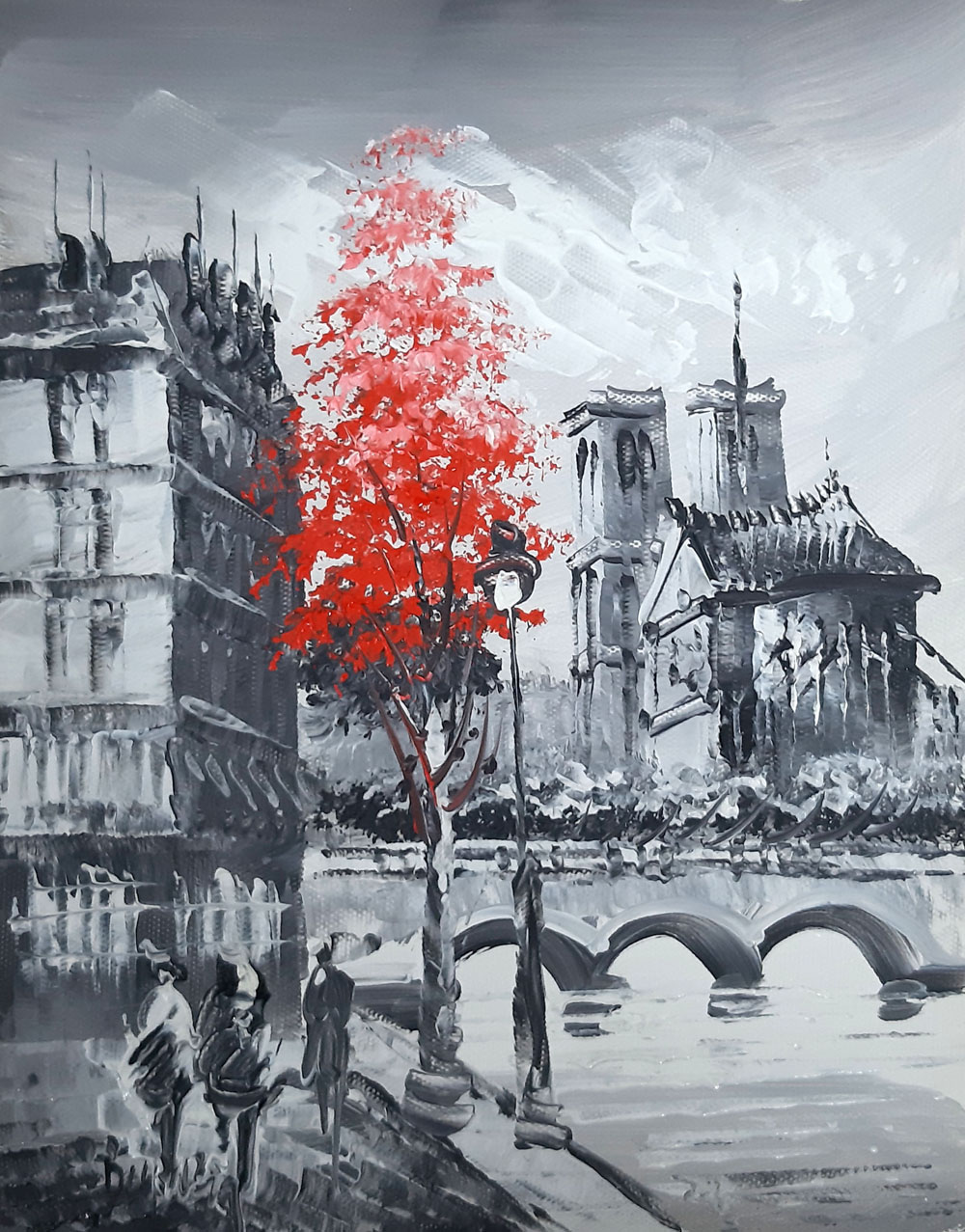 Peinture de Paris/13cm x 18cm /PA0038-13-18