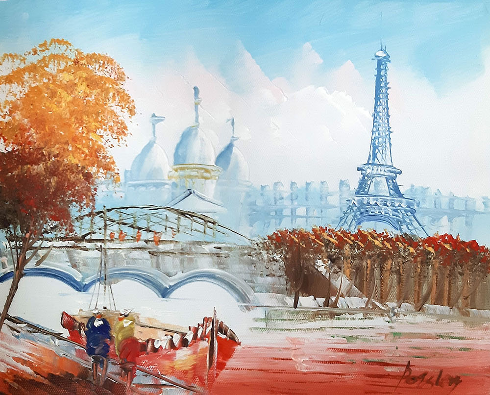 Peinture de Paris/13cm x 18cm /PA0039-13-18