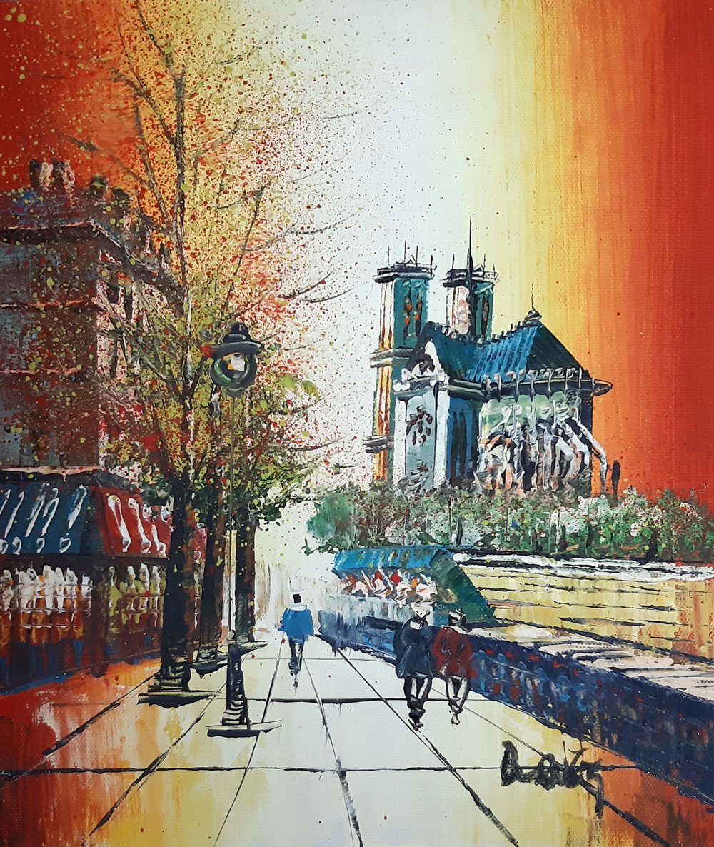 Peinture de Paris/13cm x 18cm /PA0051-13-18