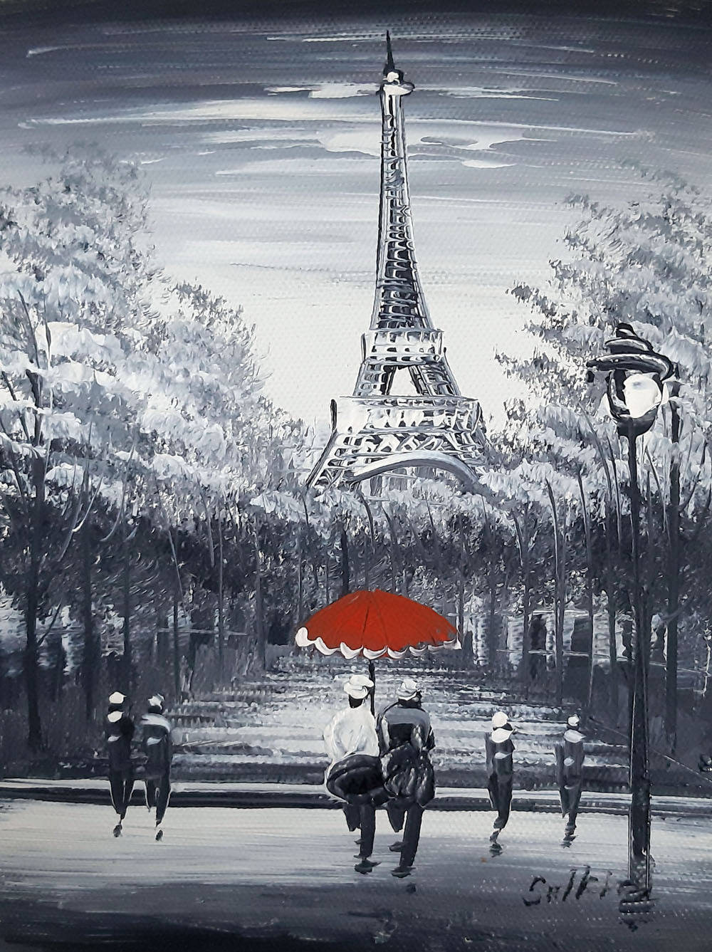 Peinture de Paris/20cm x 25cm /PA0066-20-25