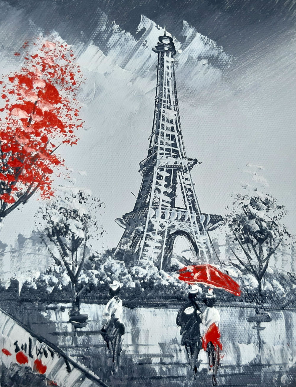 Peinture de Paris/20cm x 25cm /PA0068-20-25