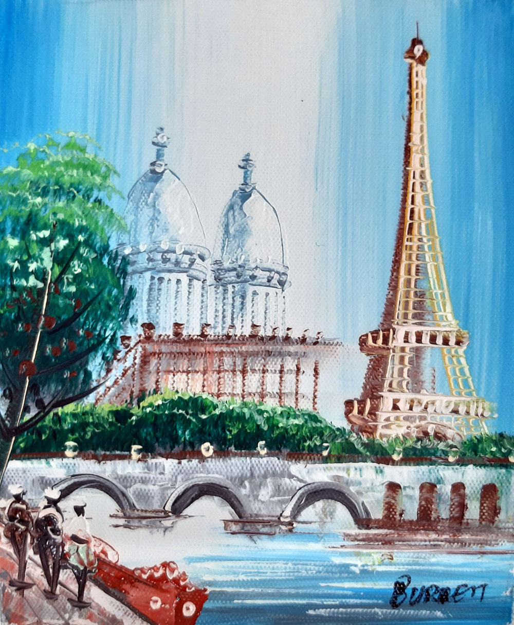 Peinture de Paris/20cm x 25cm /PA0070-20-25