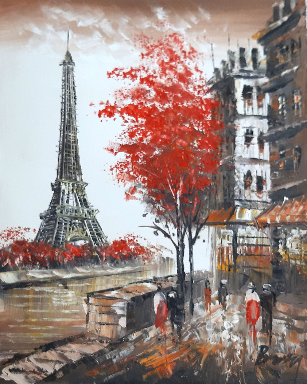 Peinture de Paris/30cm x 40cm /PA0084-30-40