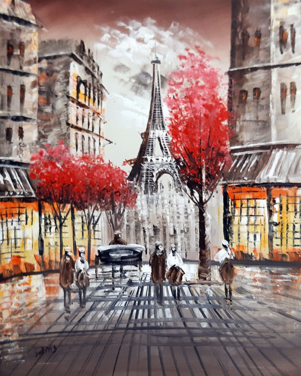 Peinture de Paris/30cm x 40cm /PA0089-30-40