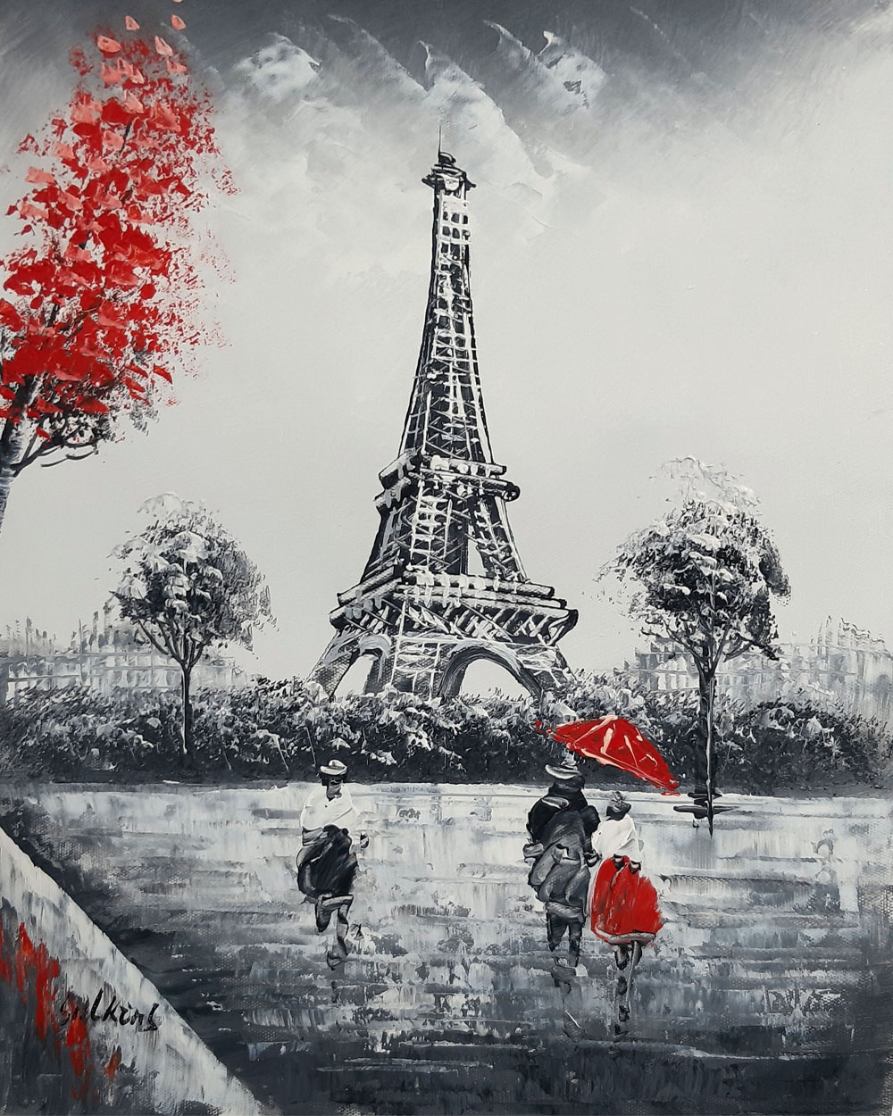 Peinture de Paris/30cm x 40cm /PA0092-30-40