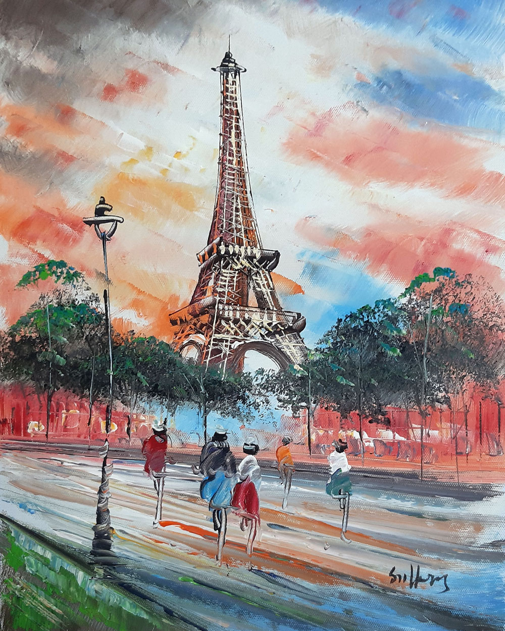 Peinture de Paris/30cm x 40cm /PA0094-30-40