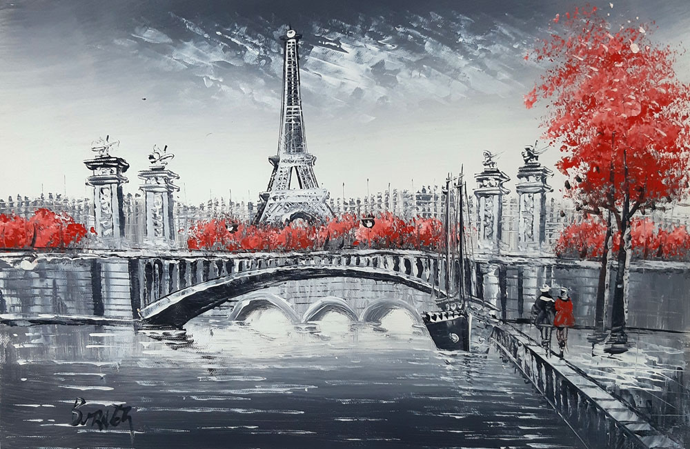 Peinture de Paris/30cm x 40cm /PA0096-30-40