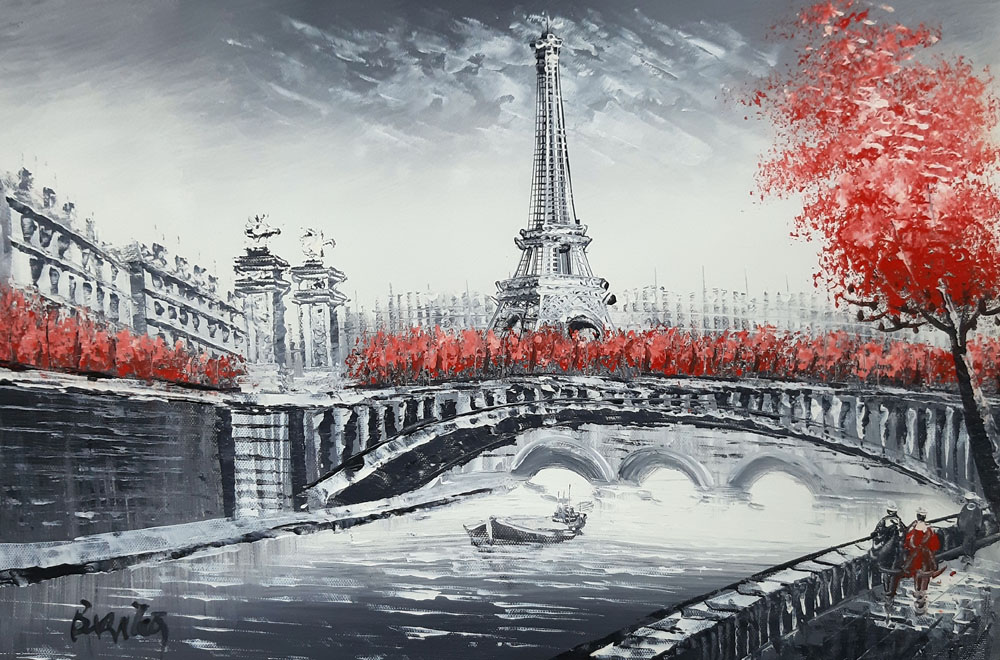 Peinture de Paris/30cm x 40cm /PA0097-30-40