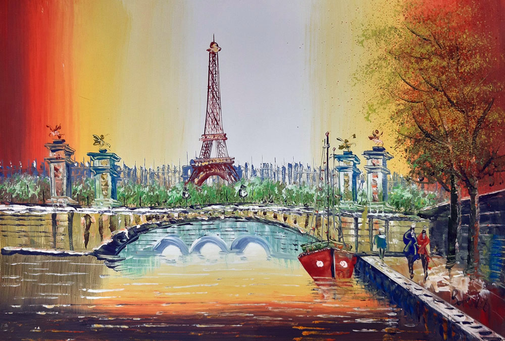 Peinture de Paris/30cm x 40cm /PA0099-30-40