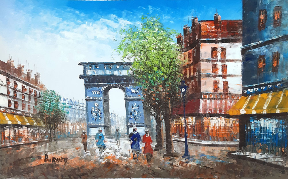 Peinture de Paris/30cm x 40cm /PA0102-30-40