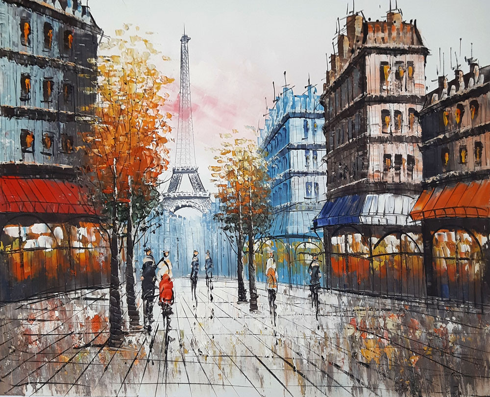 Peinture de Paris/40cm x 50cm /PA0104-40-50