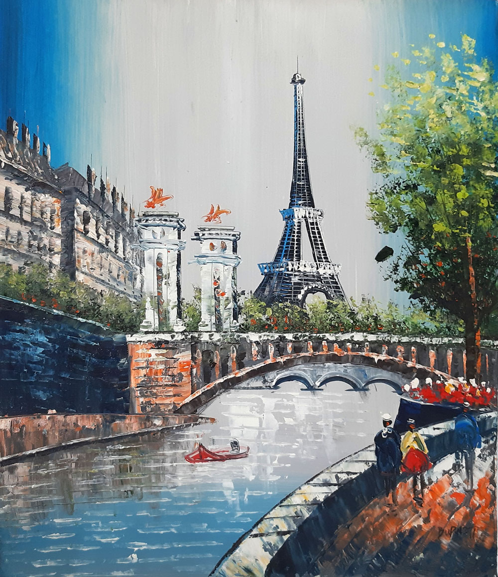 Peinture de Paris/40cm x 50cm /PA0106-40-50