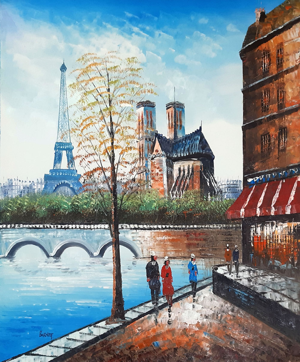 Peinture de Paris/50cm x 60cm /PA0111-50-60